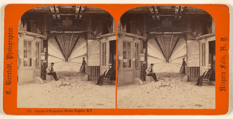 Interior of Suspension Bridge Niagara, N.Y.