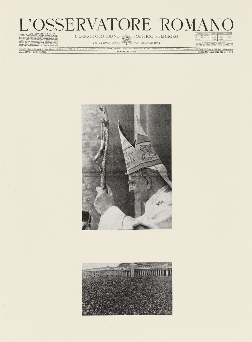 Osservatore Romano, March 17 - May 10, 1978 (Detail)