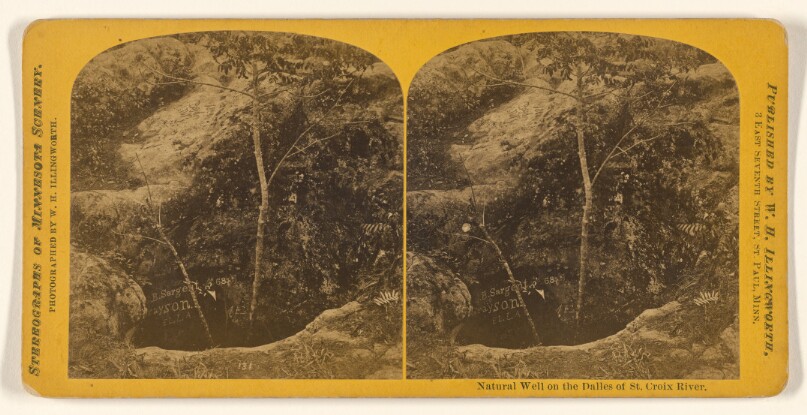 Natural Well on the Dalles of St. Croix River.