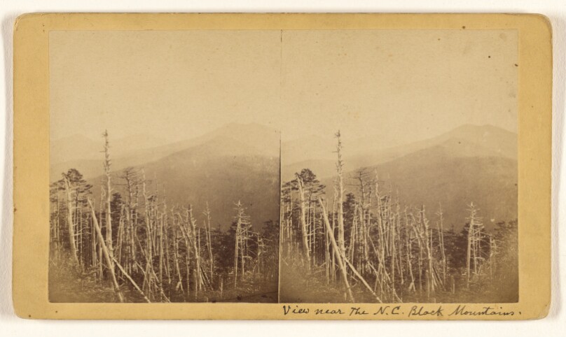 Among the Black Mountains. - View from Mitchel's Grave, looking South.