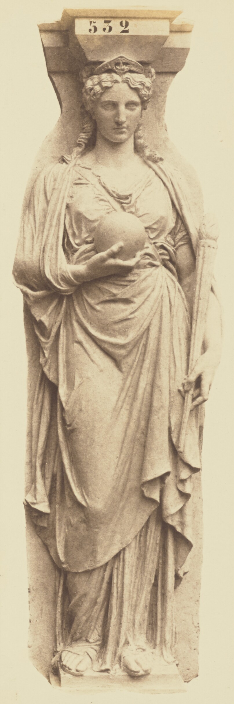 [Caryatid by Eugène Guillaume, Decoration of the Louvre, Paris]