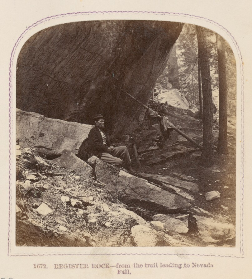 Register Rock - from the trail leading to Nevada Fall