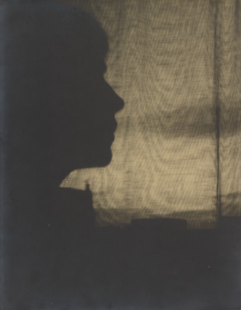 At the Window - Twilight (Silhouette of Ethel Struss)