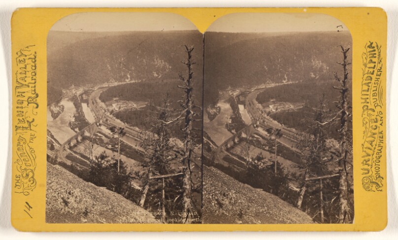 Switchback Railroad. From Mt. Pisgah, looking north.