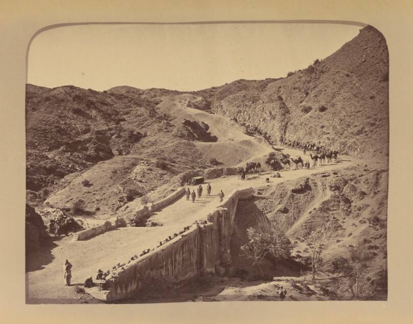 Mackeson's Bridge and ascent beyond, looking towards Ali Musjid