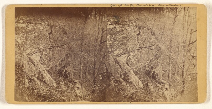 [Down the mountain side, somewhere in North Carolina]