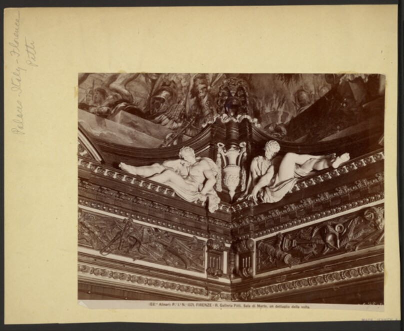 Ceiling detail, Mars Room, Pitti Palace, Florence