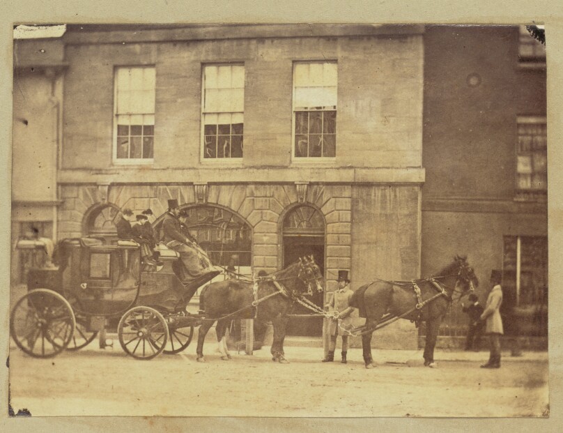 [Horse-drawn carriage]