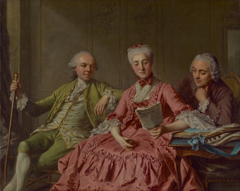 Musical Trio in an Interior