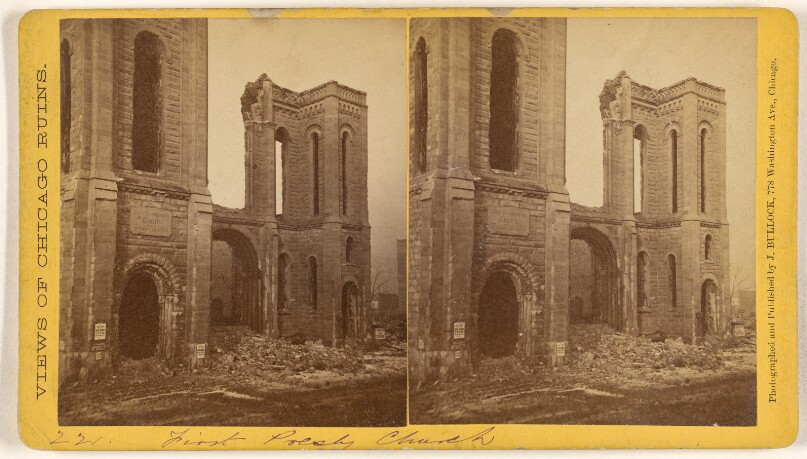 [First Presbyterian Church, Ruins of the Chicago Fire, 1871]