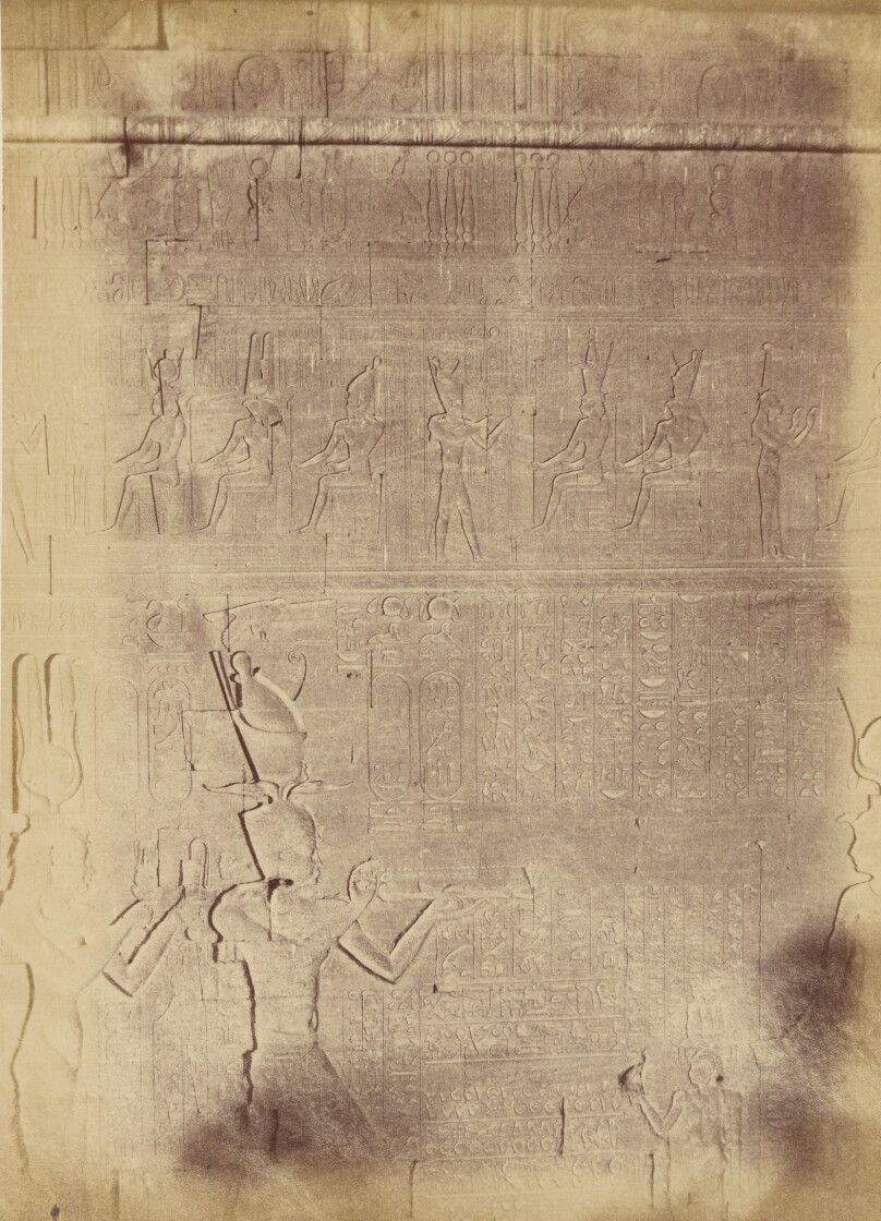 [Close-up of Hieroglyphic Inscriptions (probably of the Temple of Edfu)]