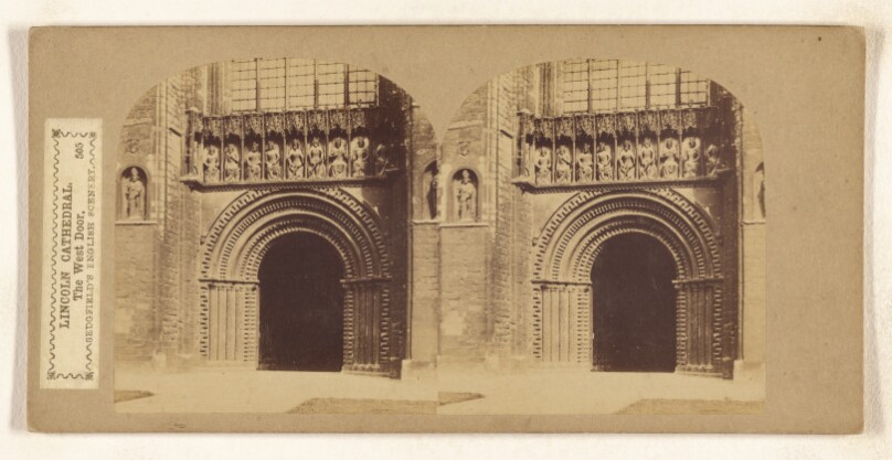 Lincoln Cathedral. The West Door.