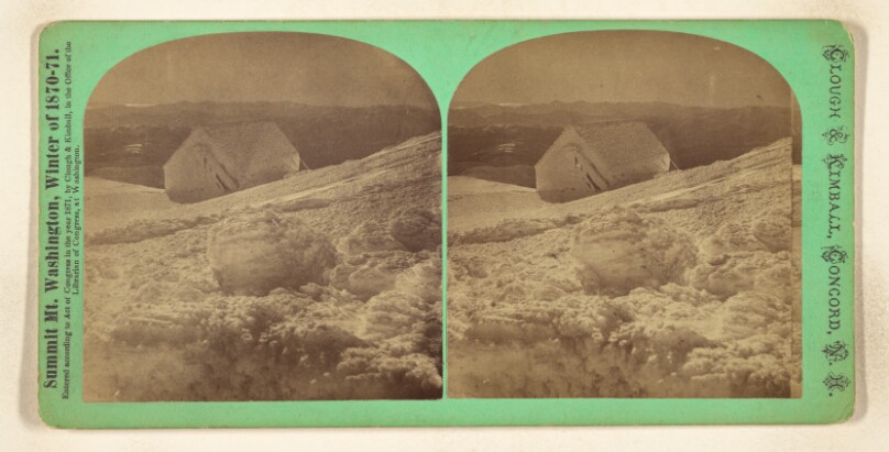 Over the Alpine Stable, Lake Winnipiseogee in the distance. [Mt. Washington, N.H.]