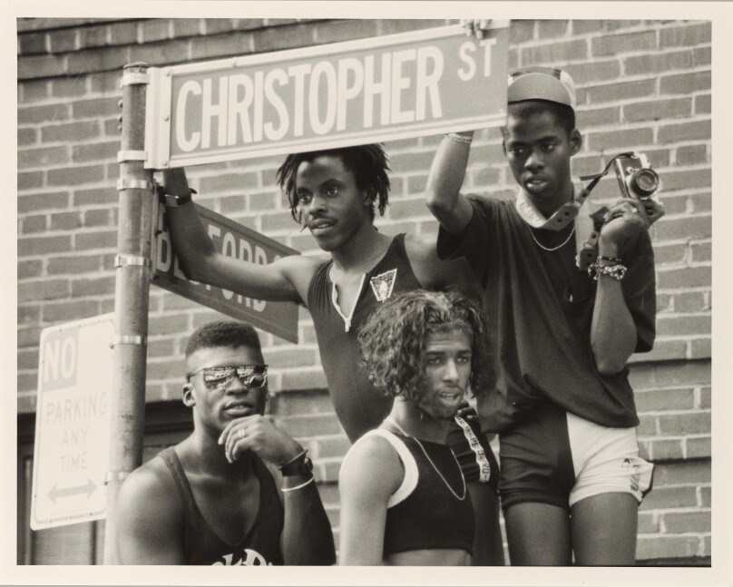 Watching the 20th Stonewall Anniversary March on Christopher St., New York City