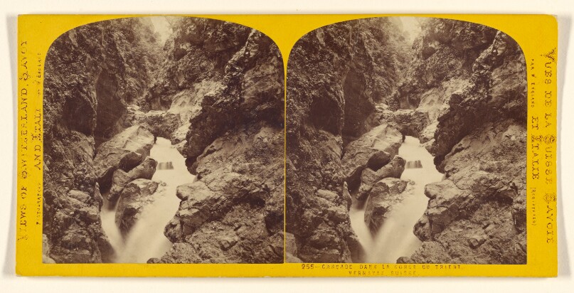 Cascade dans la Gorge du Trient, Vernayaz. Suisse.