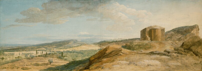View of the Ruins of the Temple of Ceres in the Valley of Agrigento