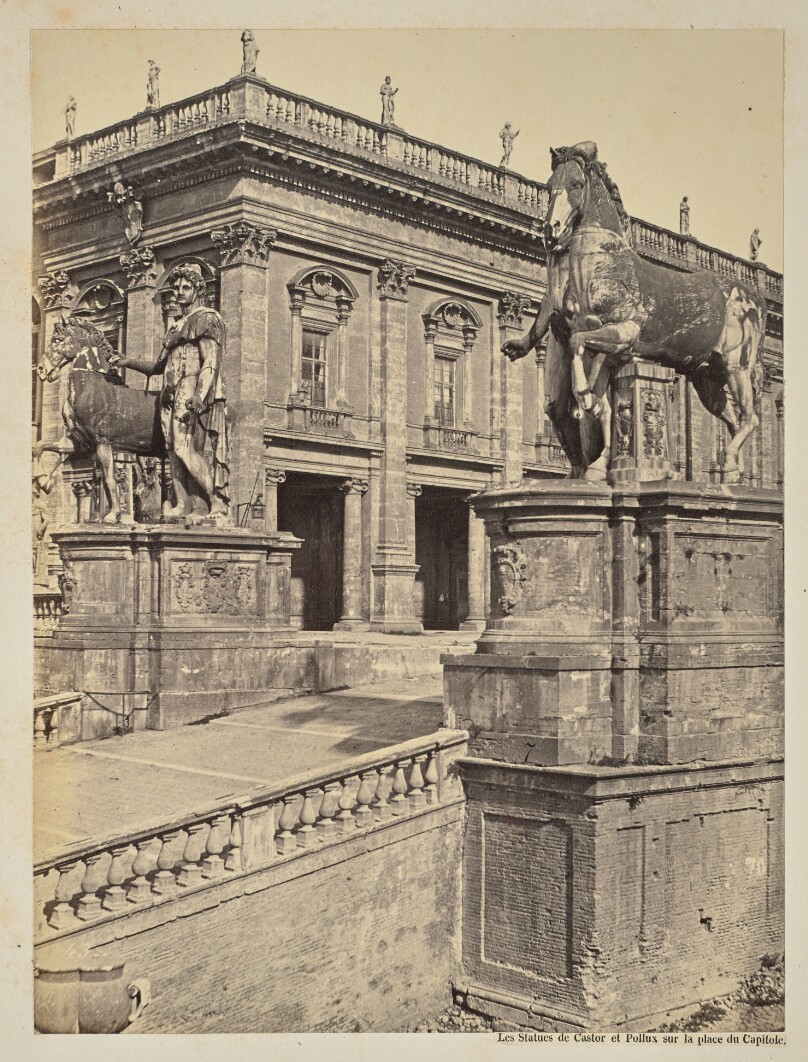 Les Statues de Castor et Pollux sur la place du Capitole
