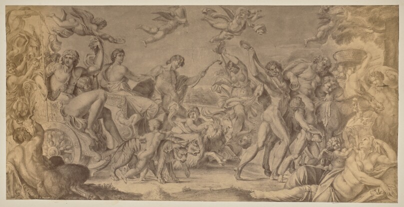 Hannibal Carraccio. Triumphzug des Bacchus und der Ariadne. Palazzo Farnese