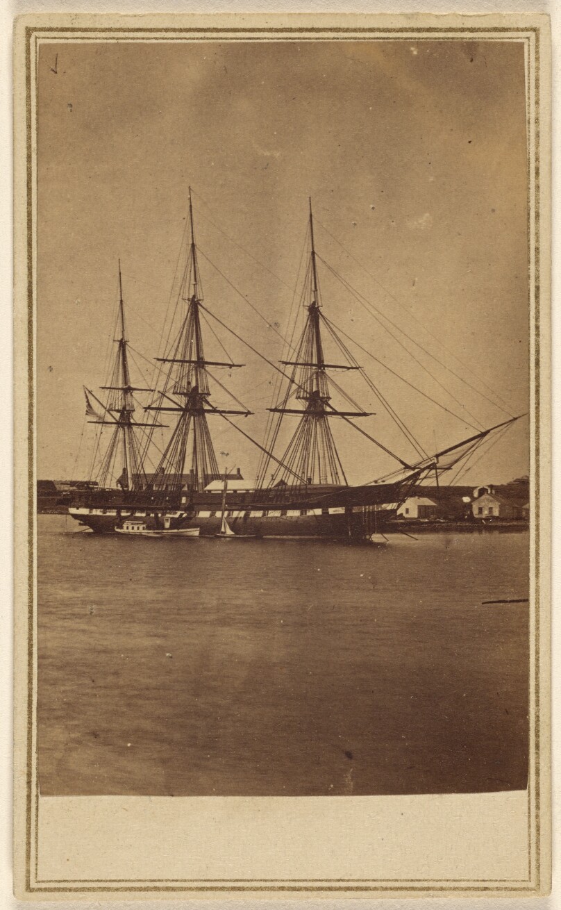 [The Commodore's flag ship - Frigate Constitution at Naval Station Newport R.I.]