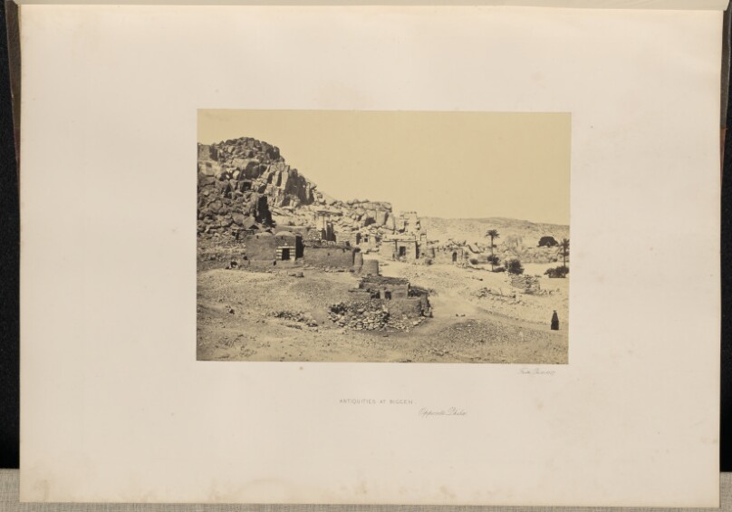 Antiquities at Biggeh, Opposite Philae