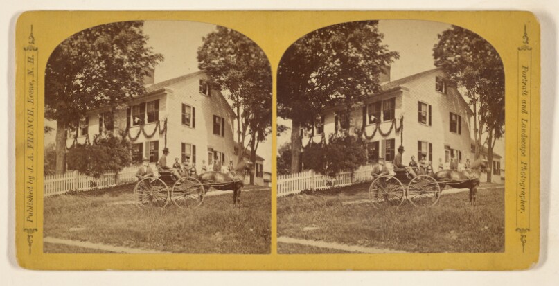 Residence of Barrett & Buckminster. [Centennial Celebration at Antrim, N.H.]