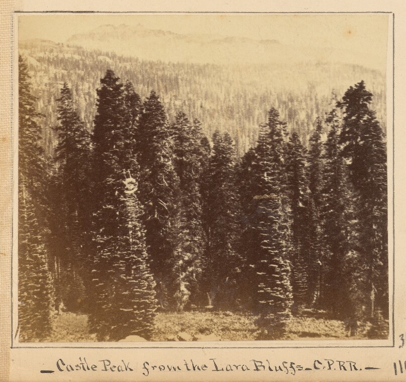 Castle Peak from Lava Bluffs, C.P.R.R.