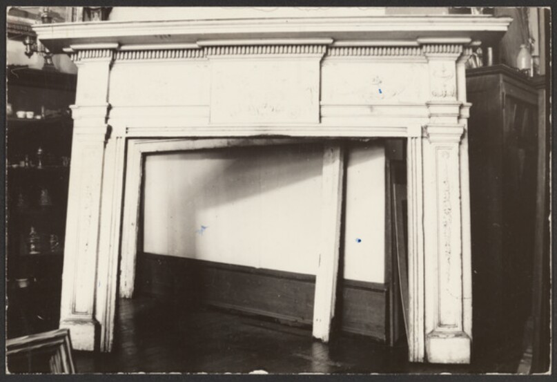 [Fireplace mantelpiece]