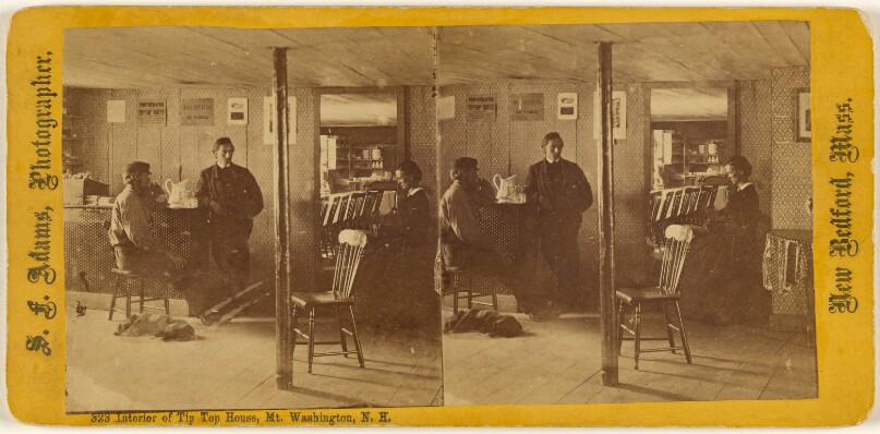 Interior of Tip Top House, Mt. Washington, N.H.