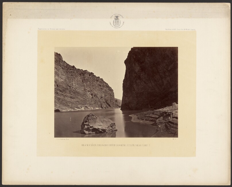 Black Cañon, Colorado River, Looking Below, Near Camp 7