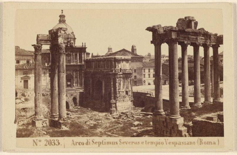 Arco di Septimus Severus e tempio Vespasiano (Roma)