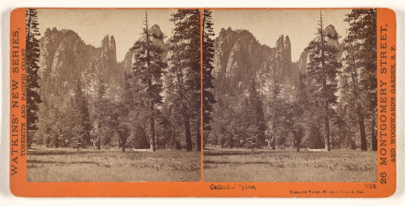 Cathedral Spires, Yosemite Valley, Mariposa County, Cal.