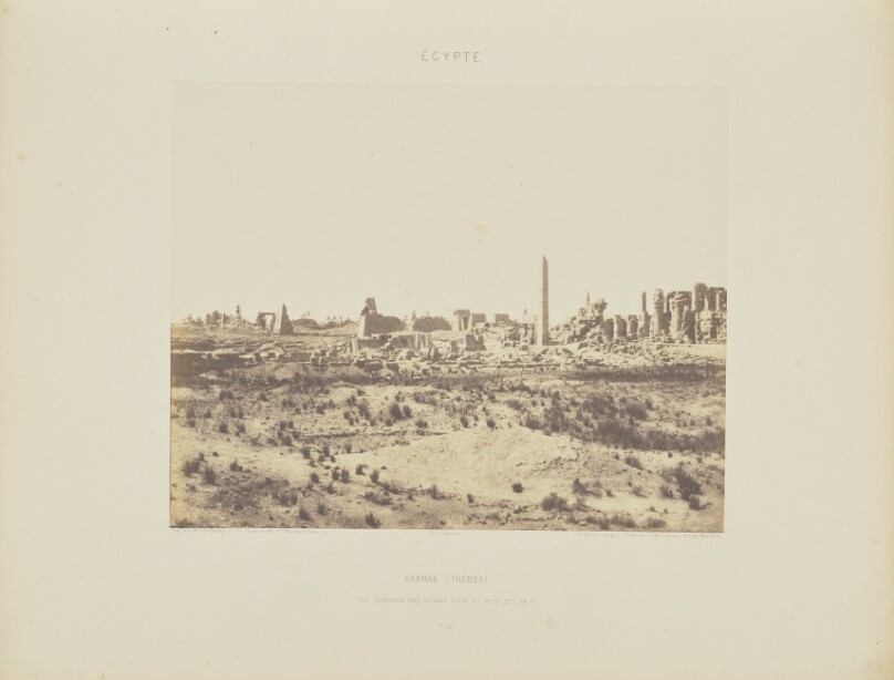 Karnak (Thèbes). Vue Générale des Ruines prise du nord-est, en V