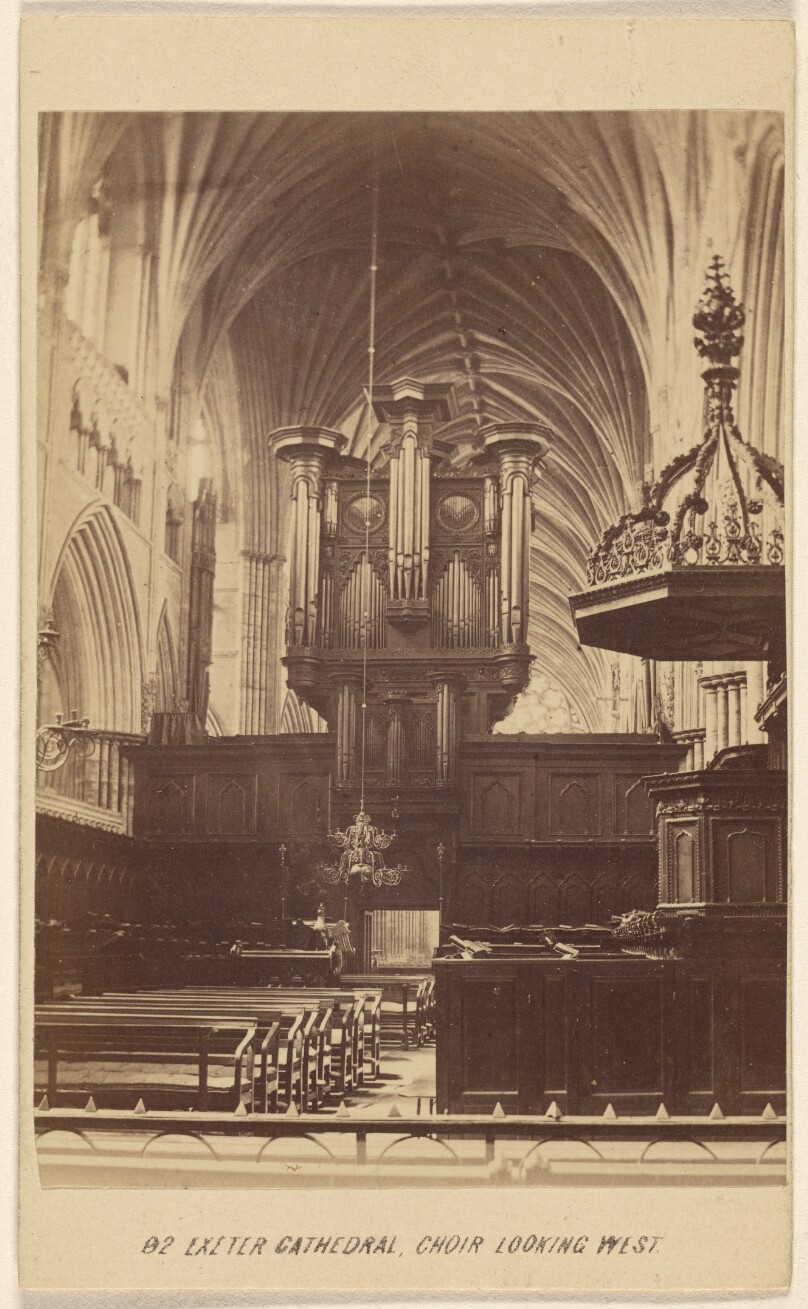 Exeter Cathedral, Choir Looking West.