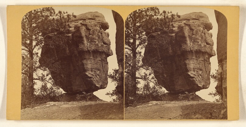 [Balancing Rock, near Manitou, Colorado. Estimated Weight, 300 Tons. Four miles from Colorado Springs, Colorado]