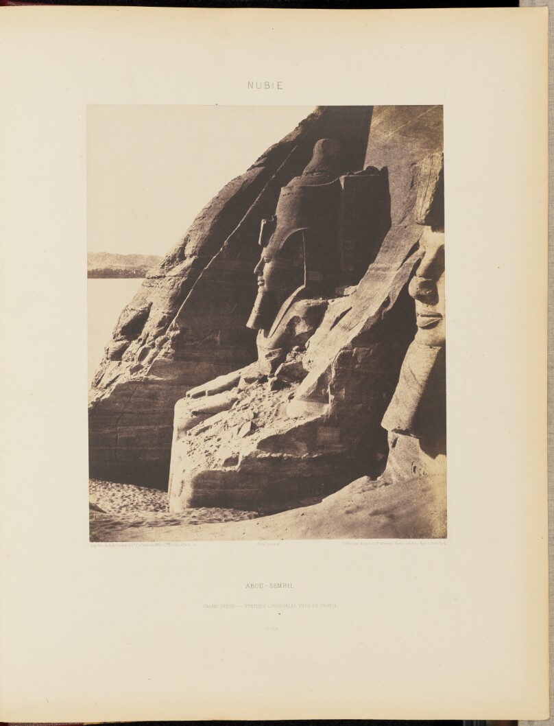 Abou-Sembil. Grand Spéos - Statues Colossales Vues de Profil