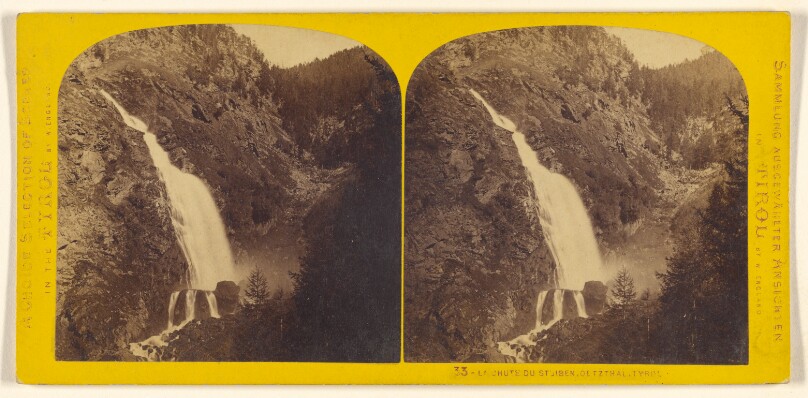 La Chute de Stuiben, Oetzthal, Tyrol.