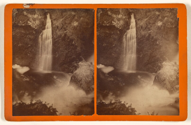 Raymond's Kill, Bridal Vail [sic] from the verge of the Lower Fall. [Pike County, Pa.]