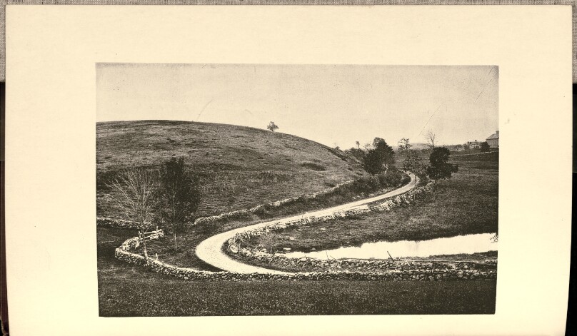 View of Old Winding Road in North Andover