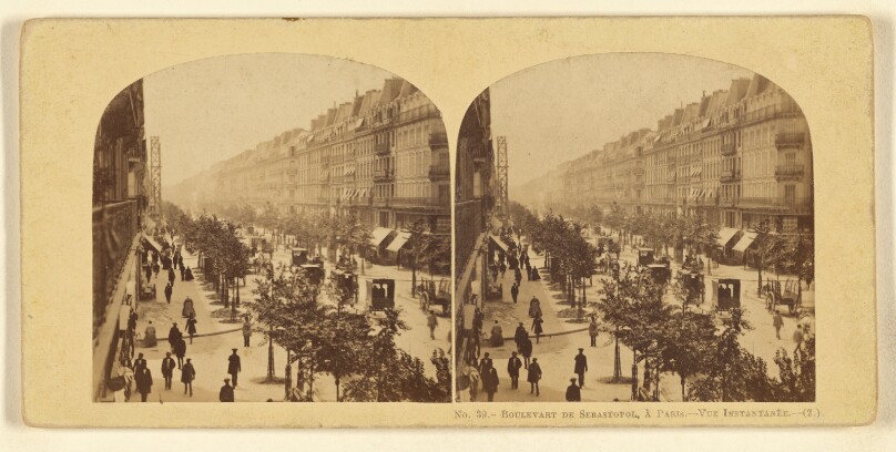 Boulevart de Sebastopol, a Paris. Vue Instantanee.