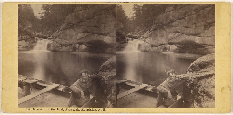 Boatman at the Pool, Franconia Mountains, N.H.
