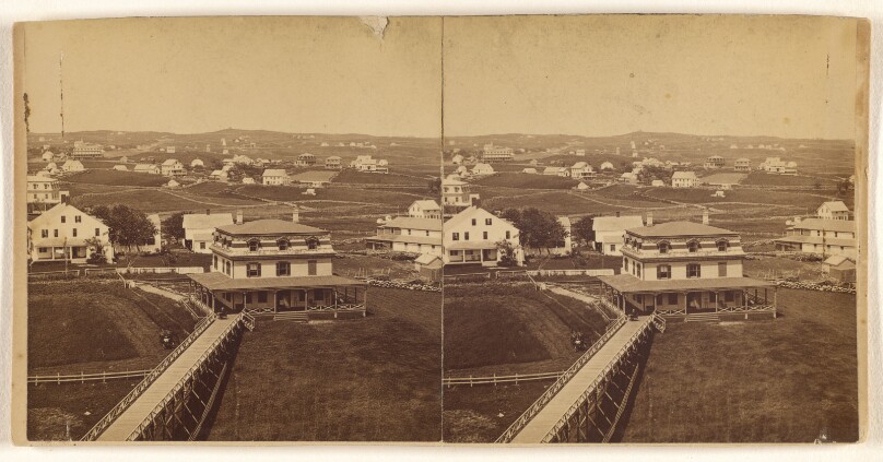 Beacon Hill from Tower of Ocean View. [Block Island, Providence, Rhode Island]