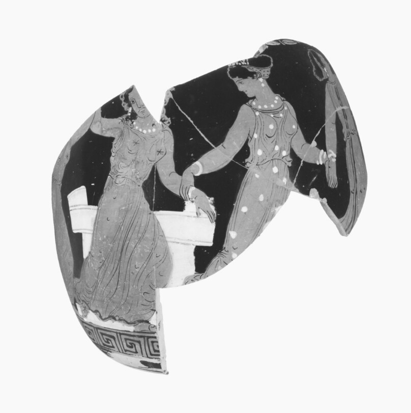 Apulian Red-Figure Fragmentary Squat Lekythos
