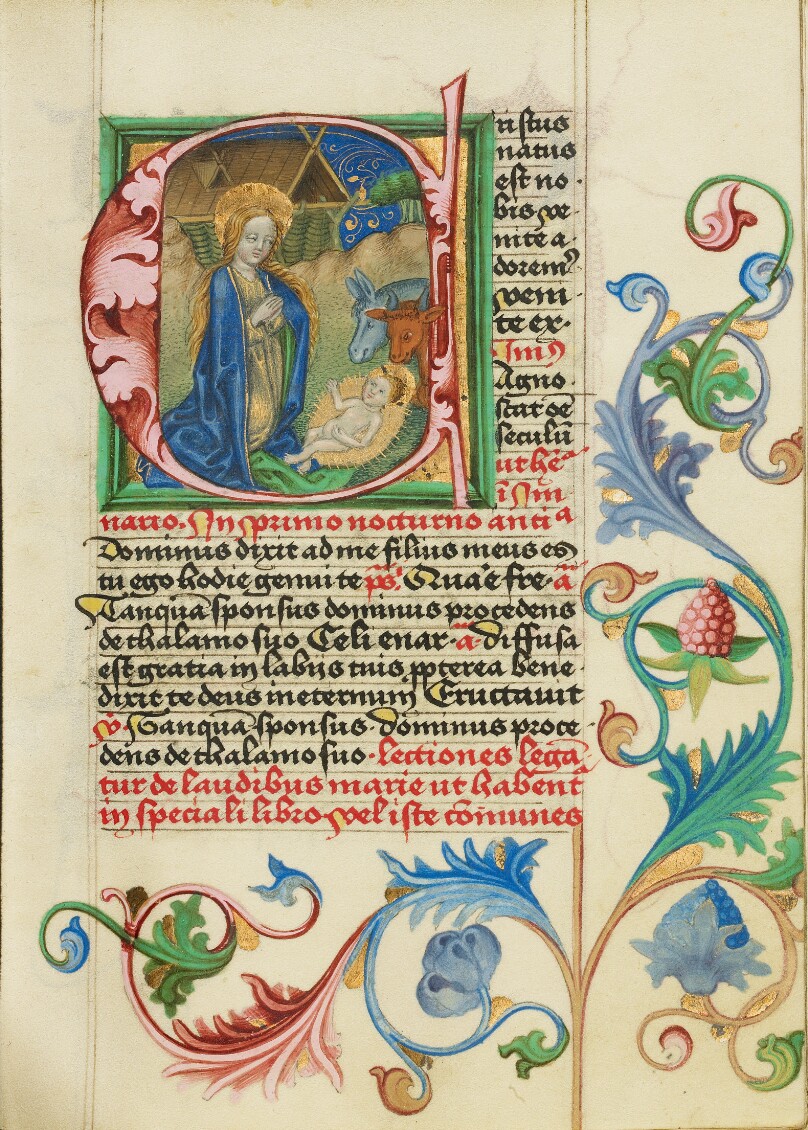 Initial C: The Nativity