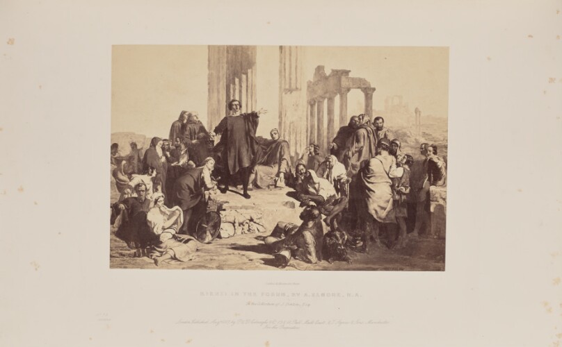 Rienzi in the Forum, by A. Elmore, R.A.