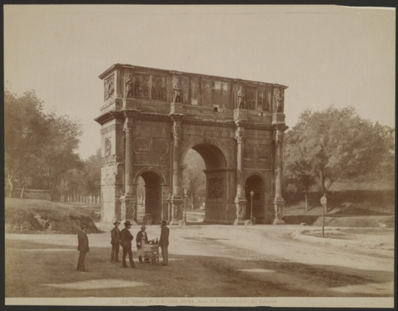 Arch of Constantine, Rome, view from the Colosseum