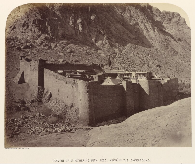 Convent of St. Katherine, with Jebel Músá in the Background