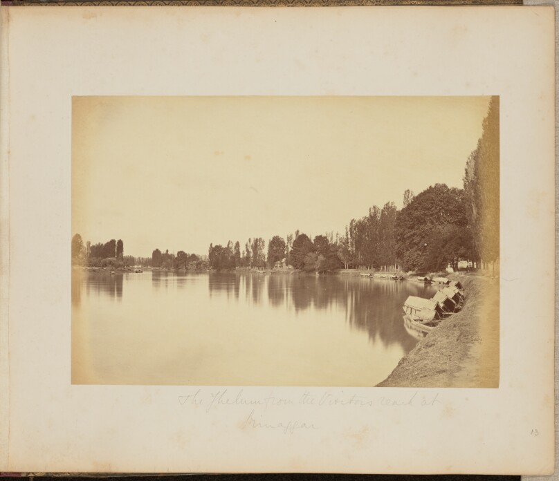 The Jhelum from the Visitors [sic] Reach at Srinaggar