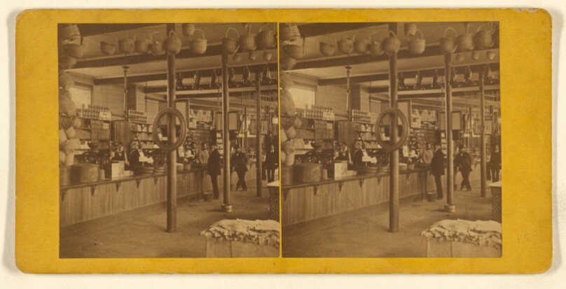 Interior View of A. & W. Sprague's Store, Elmwood, R.I.