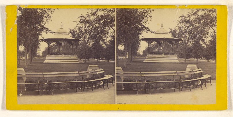 A Visit to the "Central Park" in the Summer of 1865. The Music Stand.