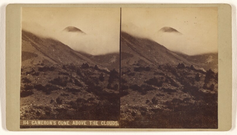 Cameron's Cone Above The Clouds.